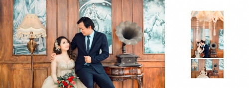 Hình cưới phim trường 